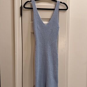 South Moon Under Light Blue Knit Mini Dress NWT